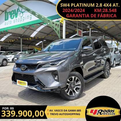 TOYOTA HILUX SW4 2.8 D-4D TURBO DIESEL SRX PLATINUM 4X4 AUTOMÁTICO TOYOTA HILUX SW4 2.8 D-4D TURBO DIESEL SRX PLATINUM 4X4 AUTOMÁTICO
